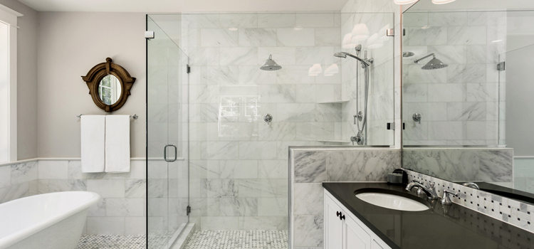 bathroom shower door installation in Azusa
